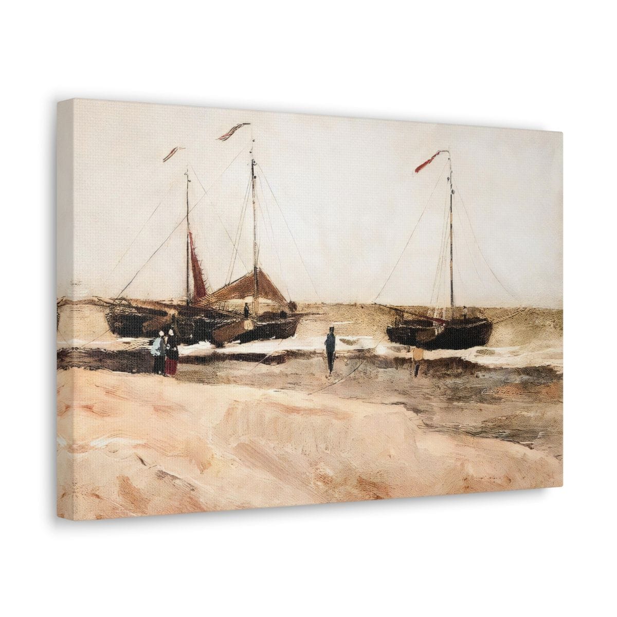 Beach at Scheveningen in Calm Weather – Vincent van Gogh 1882 – Famous ...